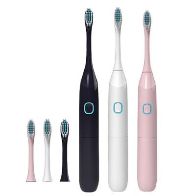 China ABS Smart Teeth Whitening Electric Toothbrush Waterproof Battery Operated Ultrasonic Automatic Toothbrush for sale