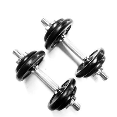 China Massager and Therapy Tool Hot Selling Logo 50kg Barbell Dumbbell Set Custom Dumbbell Spinlock for sale