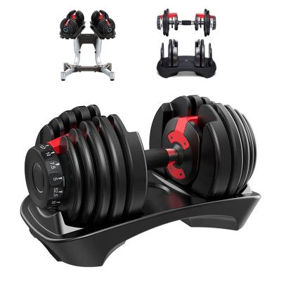 China Buy Adjustable Dumbbells 52.5lbs Syncs SelectTech-552 Dumbbell Fitness Weights Massager and Therapy Tool Cheap for sale