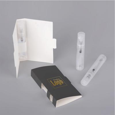 China paper & Cardboard Private Label Design Printing Perfume Bottle Sample Display Luxury Logo Customized Paper Cards for sale