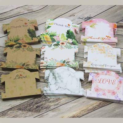 China Paper Customized Wholesale Personal Brand Logo Printing Brown White Kraft Paper Hair Clip Package Card Cards for sale