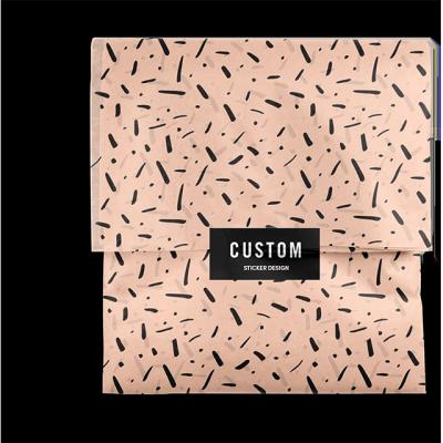 China Wholesale Custom Logo Moisture Proof Printing 17gsm Wrapping Tissue Paper With Coated Paper Sticker for sale