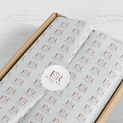 China Moisture Proof White Jumbo Roll Kraft Paper Logo Desgin Custom Printed Kraft Paper For Packaging for sale