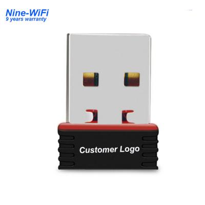 China 150Mbps MTK7601 mini usb desktop wifi adapters USB 2.0 high power direct USB Wifi dongle for sale