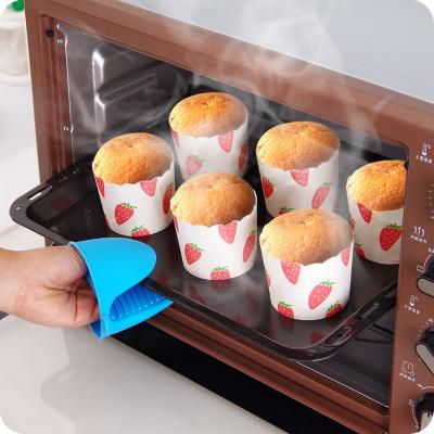 China Silicone Heat Resistant Oven Mitt Heat Resistant Gloves Cut Insulation Non Stick Non Slip Pot Holder Clip Cooking Baking Oven Mitts for sale