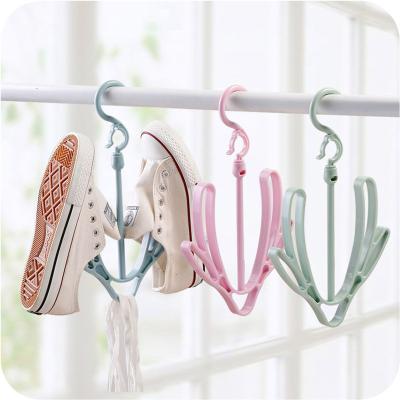 China (Other)New 10Pcs/Set Multifunctional Adjustable Shelf Shoe Rack Drying Rack Hanger Children Kids Shoes Hanging Storage Shoe Rack for sale