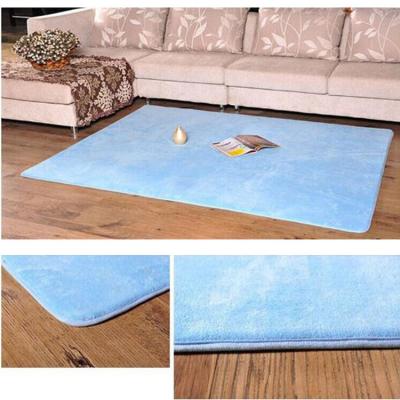 China Factory Stocked Wholesale Coral Velvet Bath Rugs Non Soft Slip Super Absorbent Machine Washable Bathroom Rug for sale