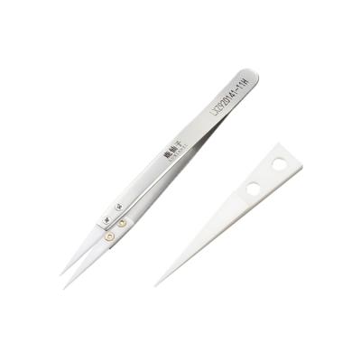 China Small objects can be easily maintained stainless steel tweezers ceramic tweezers, anti-magnetic, high temperature resistant high temperature resistance 120 degrees for sale