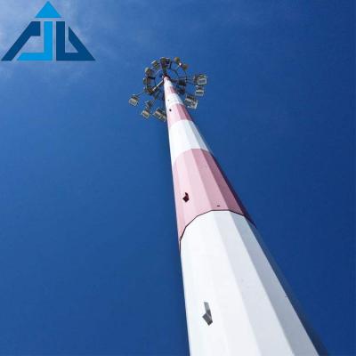 China Single pipe telecommunication high quality steel monopole antenna tower for sale