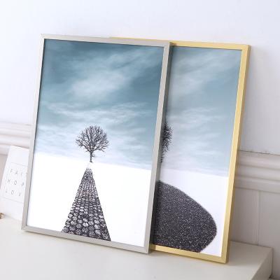 China Wholesale Decorative Photo Frame Manufacturing Metal Wall Hanging Family Home Artwork Picture Photo Frame Set for sale