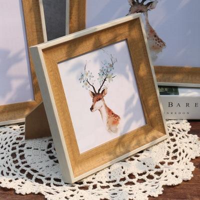 China Wholesale White Square Picture Decorative Picture Frame Display Frames 8x8 for sale