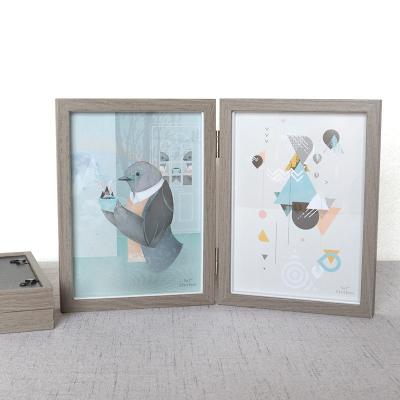 China Wholesale A4 30x40cm Decorative Black Wall Picture Frame Photo Picture Wooden Picture Frames for sale