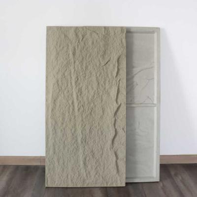 China El panel cultural Grey Simulation Polyurethane oscuro de la piedra de la PU de la decoración casera los 5cm en venta