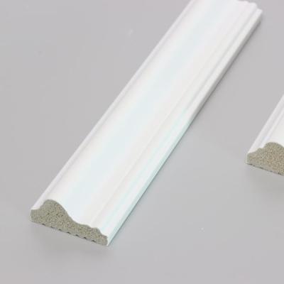 Chine White Decorative Skirting Tile Baseboard Primed Moulding With Led Light à vendre