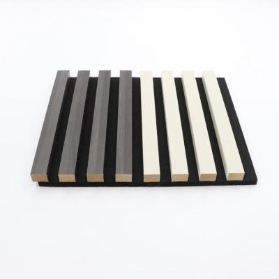 China MDF de absorción de sonido acústico de pared de madera panel de pizarra material flotado en venta