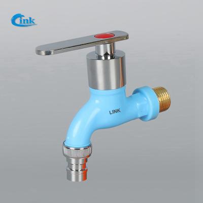 China LK-1-003-2 ( 20mm ) 5 color Factory Supply high quality brass plastic water hose cock ppr faucet water bib tap for sale