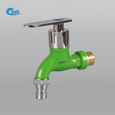 China LK-1-003-5 ( 20mm ) 5 color Factory Supply high quality brass plastic water hose cock ppr faucet water bib tap for sale