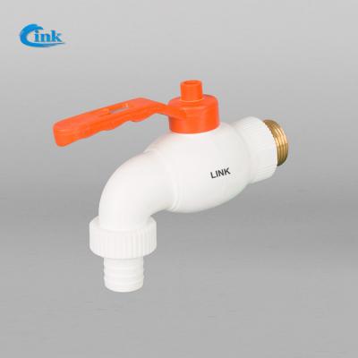 Κίνα LK-1-001-1/2-L ( 20mm ) Factory Supply high quality iron handle brass plastic water hose cock ppr faucet water bib tap προς πώληση