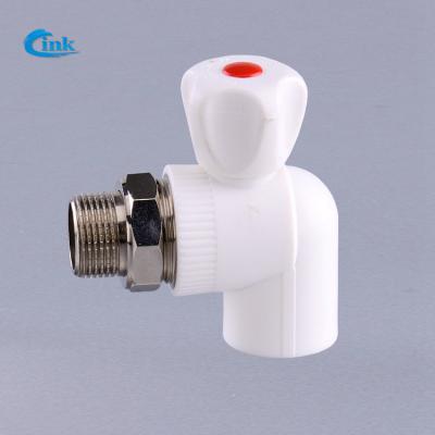 China LK-2-020 ( 20mm ) plastic pipe welding ppr brass ball angle union valve for water pipe for sale