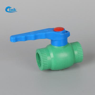 China LK-2-006 ( 20mm ) ppr ball valve for water pipe and stem plumbing PP-R ball valves for sale