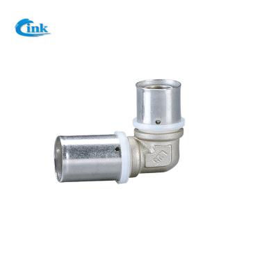 China LK-4-604 ( L20*16 ) low price supply high quality brass pipe press fittings copper press reducing elbow for sale