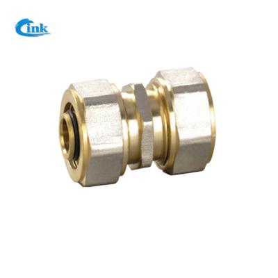 China LK-4-501 ( S16*16 ) Factory supply high quality brass pipe compression fittings equal connector for sale