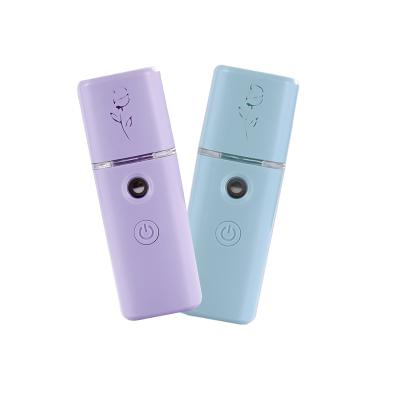 China ABS Mini Facial Steamer Face Mist Sprayer Mini Handy Mist Sprayer USB Rechargeable Nano Facial Steamer for sale