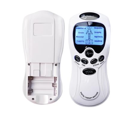 China Portable Favorable Prices Wholesale Blue Screen Battery Operated Dual Display EMS Digital Therapy Massage Machine for sale