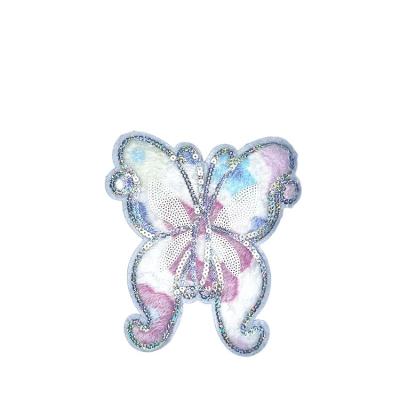 China Glitter made in China glitter for all kinds of clothing bags and other daily necessities glitter butterfly patch hair patch for men for sale