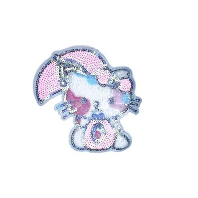 China Glitter The Most Powerful Factory In China Backs Custom Sequined Cat Patches Hair Patch For Men for sale