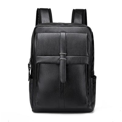 China High quality waterproof PU leather laptop backpack school bagpack bags for sale