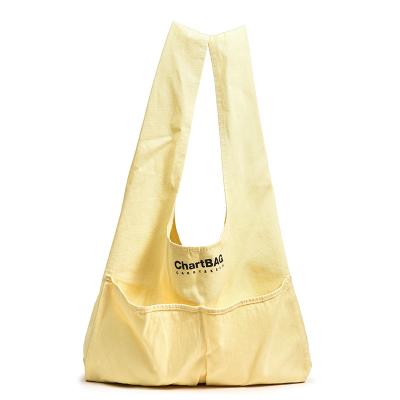 China New Style Canvas Portable Tote Shopping Bag Ladies Hand Bags Women Shoulder Bags for sale