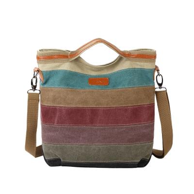 China New Fashion Vintage Ladies Shoulder Bag Sports Canvas Women Handbags for sale