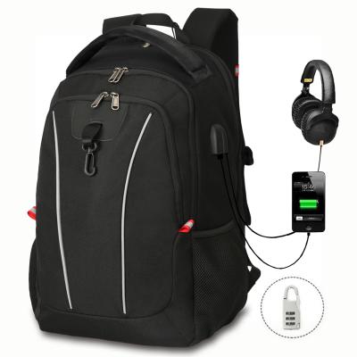 China Multifunctional 17.3 inch laptop bagpack filling waterproof men USB backpack manufacturers wholesale for sale