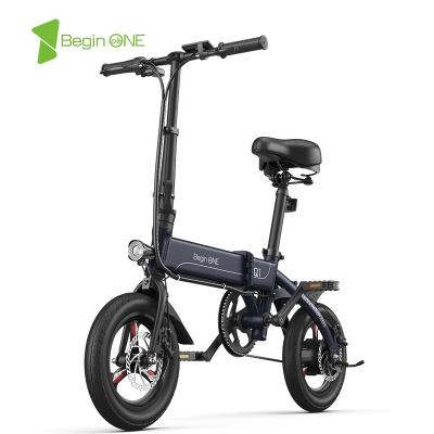 China Aluminum Alloy 14 Inch E Bike Folding Electric Bicycle 250W Ebike Folding Electric Bicycle for sale