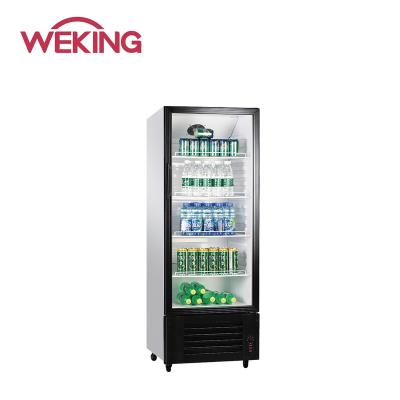 China Hotel Commercial Glass Door Refrigeration Hardware Beverage Display Showcase Cabinet Cold Cooler for sale