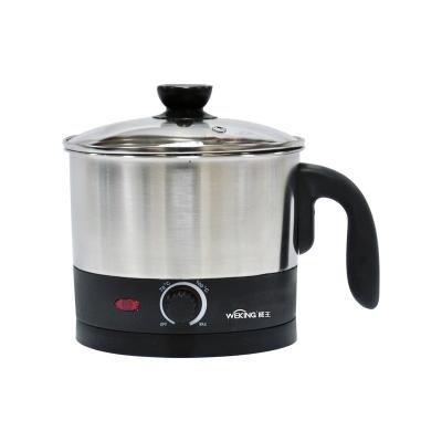 China Hotel 1.0L Electric Multi Cooker Cooking Noodles Stainless Steel Body Milk Hot Pan for sale