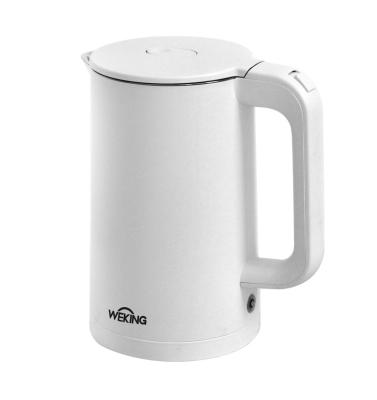 China 360 Degree Rotating Base 1.7L Electric Kettle Keep Warm Stainless Steel Body Double Layer High Quality Plastic Body for sale