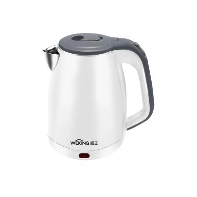 China 360 Degree Rotating Base 1.8L Electric Kettle Keep Warm Stainless Steel Body Double Layer High Quality Plastic Body for sale