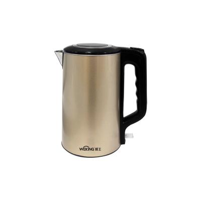 China 360 Degree Base 1.8L Rotation Electric Kettle Stainless Steel Metal Body Double Layer High Quality Body for sale