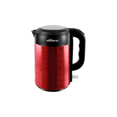 China 360 Degree Base 1.8L Rotation Electric Kettle Stainless Steel Metal Body Double Layer High Quality Body for sale