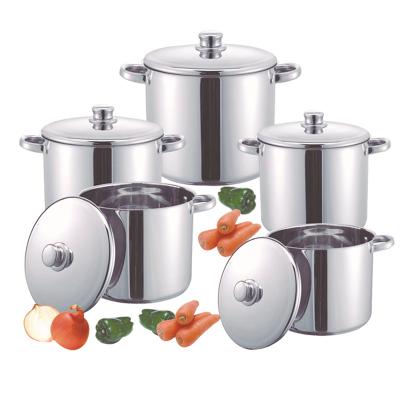 China Sustainable STAINLESS STEEL SOUP POT Double Bottom Stock Pot Stainless Steel Soup Pot for sale