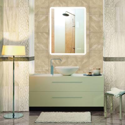 China Factory Supply Custom Large Rectangle Illuminated Makeup Bathroom Mirror With Led Lights for sale