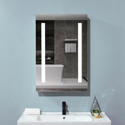 China 2021 Modern Foshan Bathroom Cabinet Recess Mount Aluminum Mirror For Vanity for sale