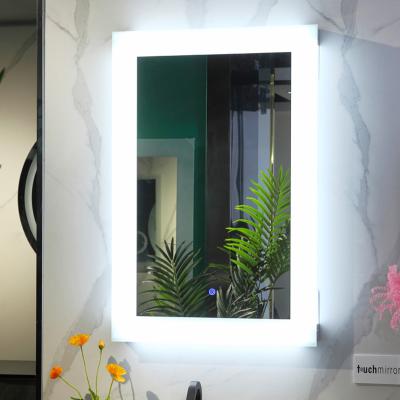 China Illuminated Customized Wall Mounted LED Lighted Bathroom Living Room Mirror for sale