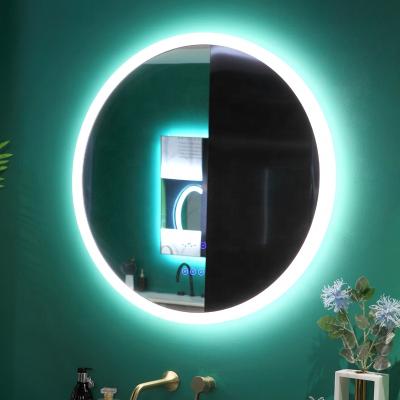 China Illuminated Round Illuminated Smart Backlit LED Bathroom Mirror for sale