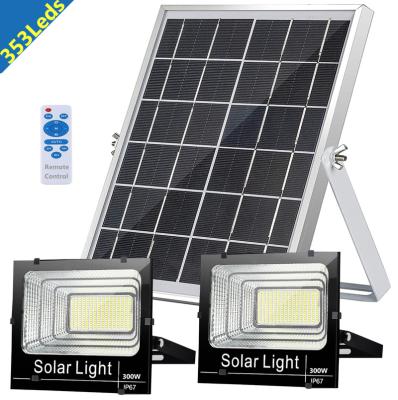 China Waterproof Outdoor IP65 SMD Garden Wall Lamp Street Yard Garden 300Watt Led Solar Flood Light for sale