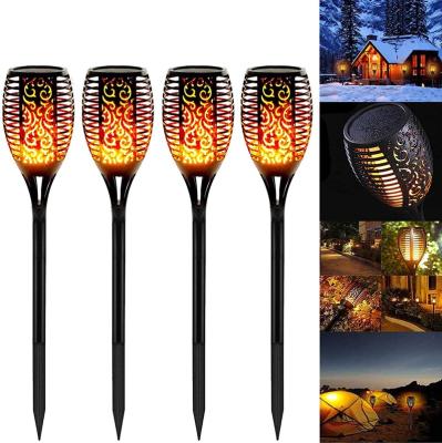 China Solar Landscape Lights Outdoor IP65 Waterproof Dancing Flickering Solar Lights Solar Garden Patio Pathway Yard for sale