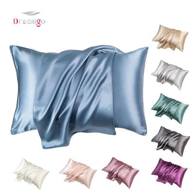 China 2020 Mulberry 16 Momme Non-Toxic Non-Toxic 100% Pure Silk Satin Pillow Case With Hidden Zipper for sale