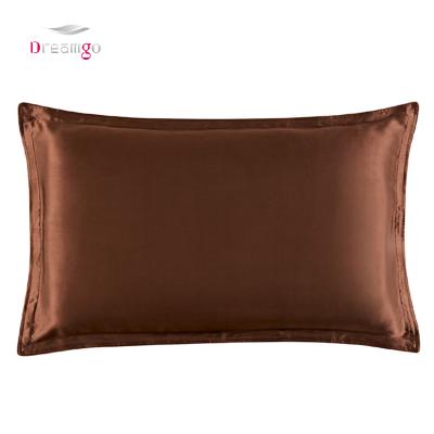 China Hot Sale Custom Made Pure Silk Mulberry Pillow Case Front 100% Anti-Static Add Logo Pillow Cover Plaid Case for sale